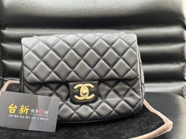 Chanl 香奈兒 coco 20 黑金羊皮 芯片款