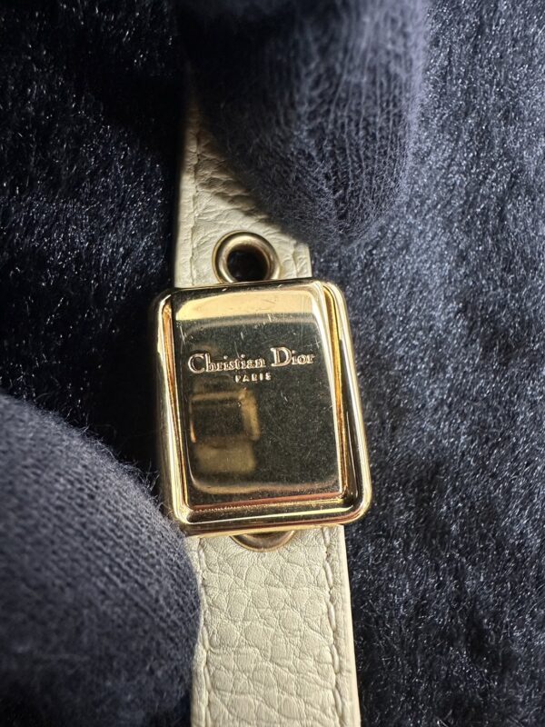 Dior Caro Microbag Cannage 小牛皮 淡黃色：圖片 6