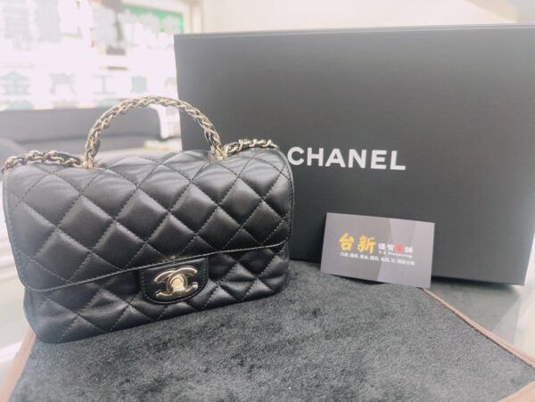 #Chanl AS440 香奈兒 黑金羊皮 芯片款《已售出》