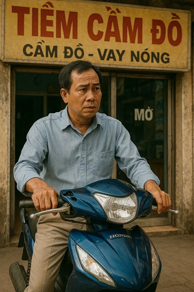 Vay tiền bằng xe máy ở Đài Trung
